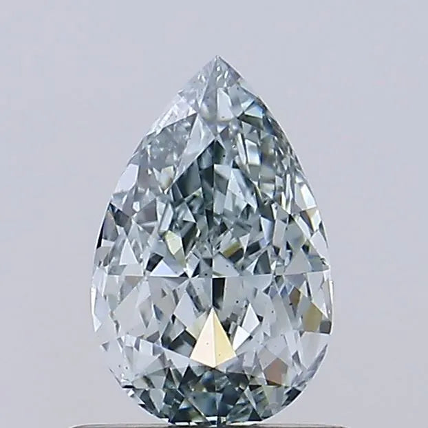 0.82ct Pear Lab Grown Diamond (Colour Fancy Greenish Gray, Clarity VS2, Cut GD, IGI Certified)