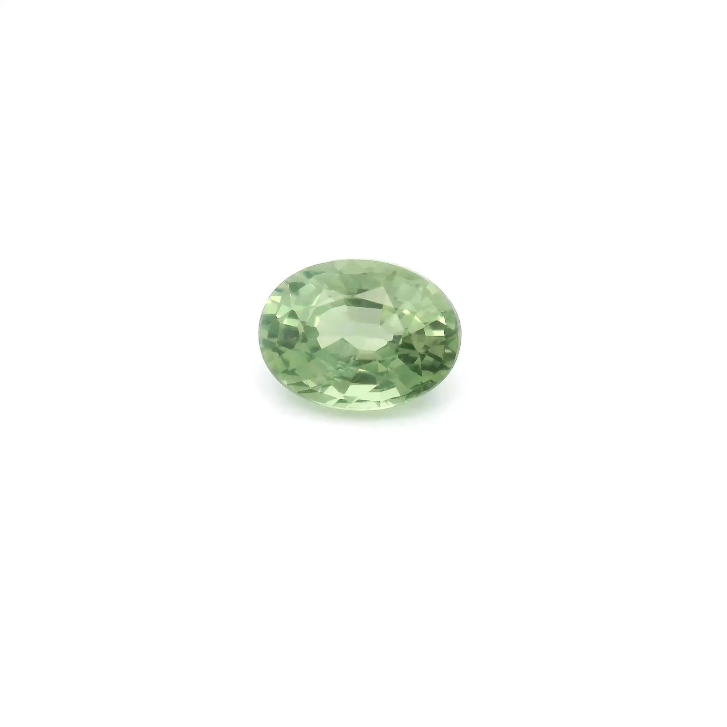 1.23ct Oval Natural Sapphire (Colour Green, Clarity Slightly Included, Cut Faceted)
