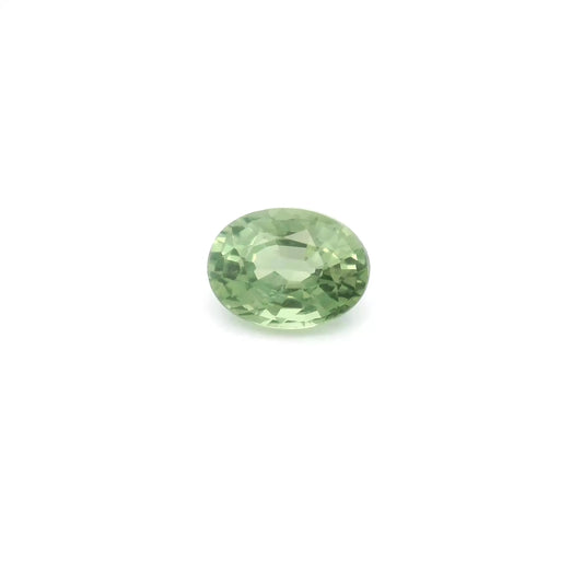 1.23ct Oval Natural Sapphire (Colour Green, Clarity Slightly Included, Cut Faceted)