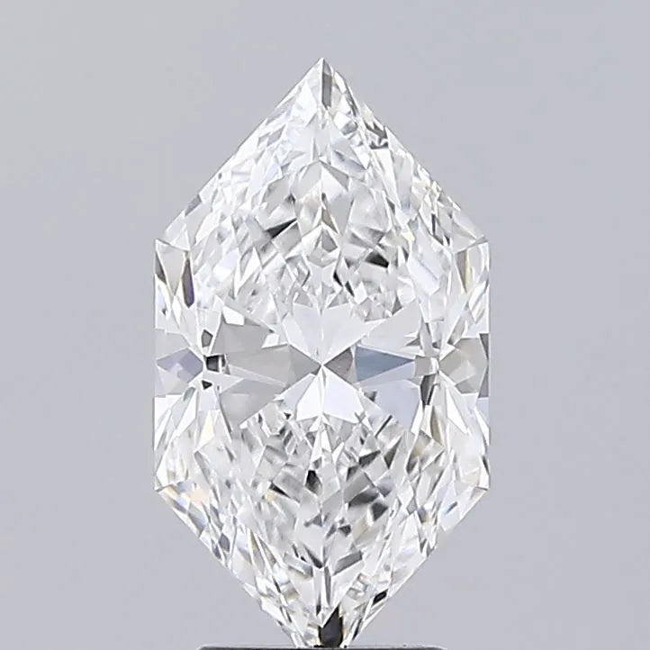 3.03ct Hexagonal Lab Grown Diamond (Colour E, Clarity VVS2, IGI Certified)