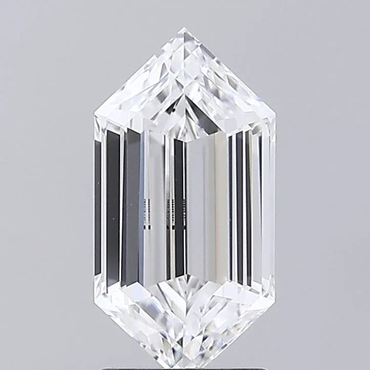 2.00ct Hexagonal Lab Grown Diamond (Colour D, Clarity VVS2, IGI Certified)