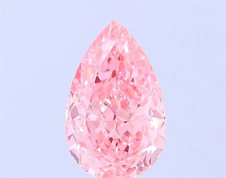 2.00ct Pear Lab Grown Diamond (Colour Fancy Vivid Pink, Clarity VS1, IGI Certified)