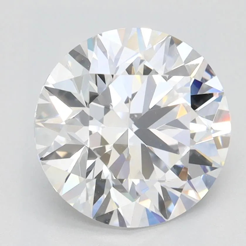 2.00ct Round Lab Grown Diamond (Colour D, Clarity VVS1, Cut ID, IGI Certified)