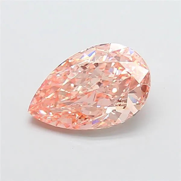 2.02ct Pear Lab Grown Diamond (Colour Fancy Vivid Pink, Clarity VS2, IGI Certified)