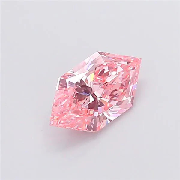 2.05ct Hexagonal Lab Grown Diamond (Colour Fancy Vivid Pink, Clarity VVS2, IGI Certified)
