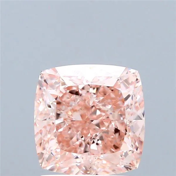 2.06ct Cushion modified Lab Grown Diamond (Colour Fancy Orangey Pink, Clarity VVS2, IGI Certified)