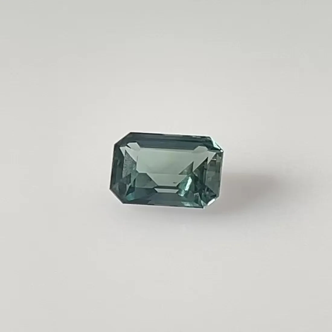 2.06ct Emerald Natural Sapphire (Colour Teal, Clarity Eye Clean, Cut Faceted)