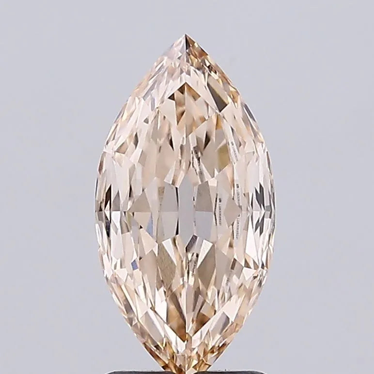 2.06ct Marquise Lab Grown Diamond (Colour Very Light Brown, Clarity VVS1, IGI Certified)