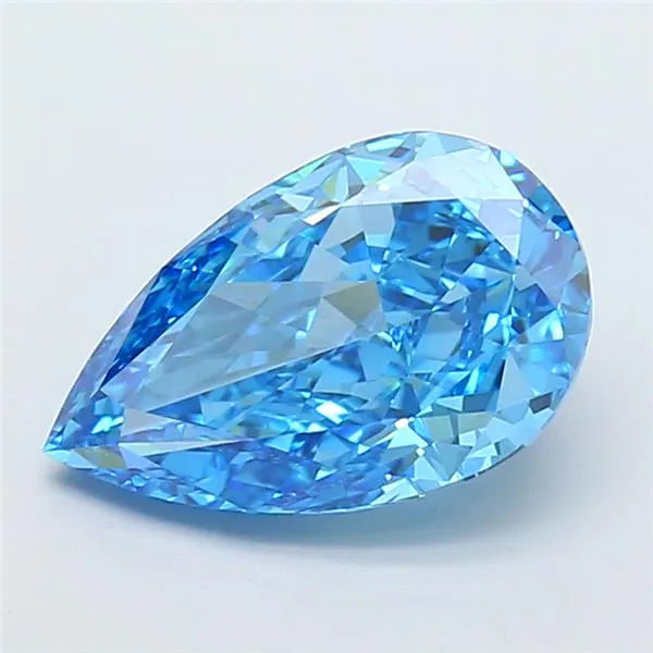 2.07ct Pear Lab Grown Diamond (Colour Fancy Vivid Blue, Clarity VVS2, IGI Certified)