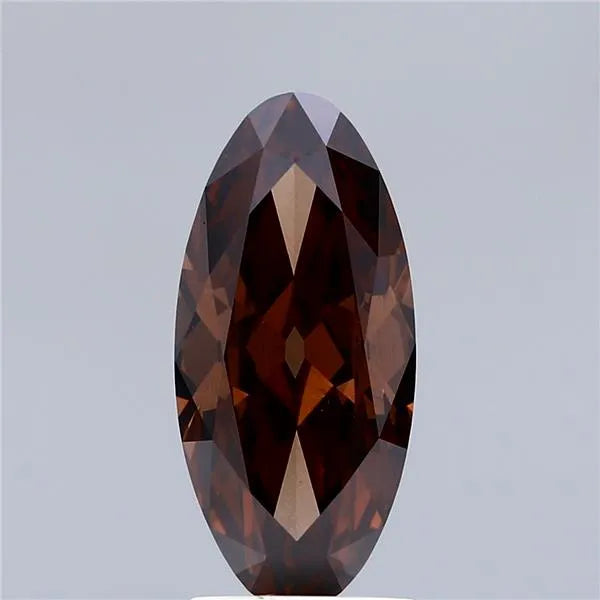 2.18ct Oval Lab Grown Diamond (Colour Fancy Deep Brown, Clarity VS1, IGI Certified)
