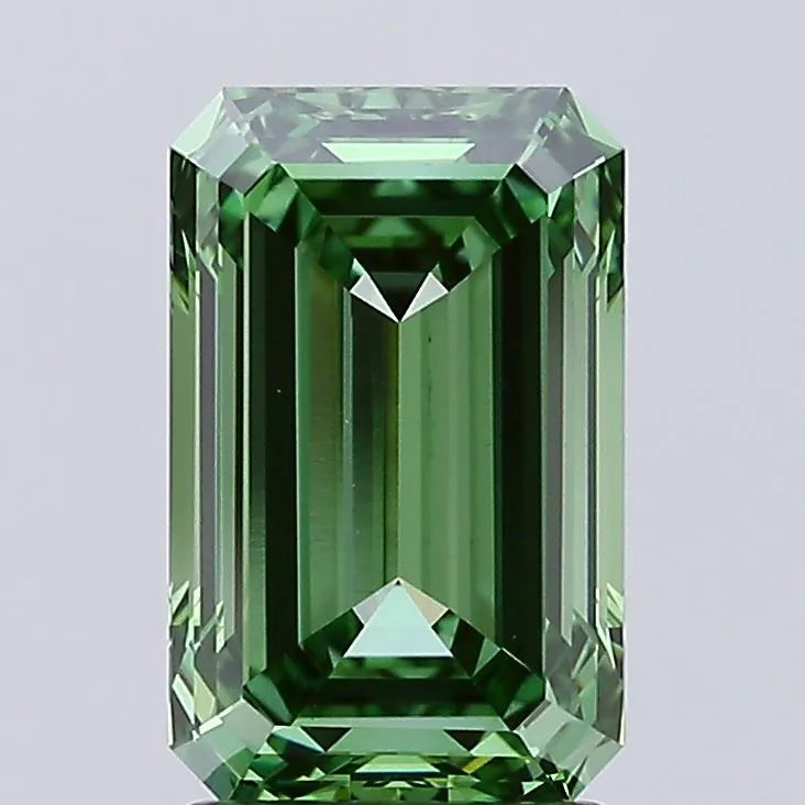 2.22ct Emerald Lab Grown Diamond (Colour Fancy Vivid Green, Clarity VS1, IGI Certified)