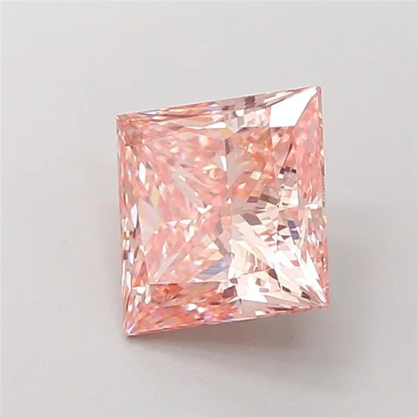 2.26ct Princess Lab Grown Diamond (Colour Fancy Pink, Clarity VS1, IGI Certified)
