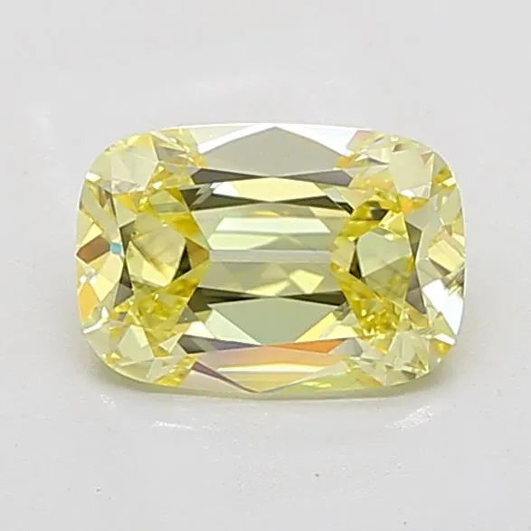 2.33ct Cushion Lab Grown Diamond (Colour Fancy Yellow, Clarity VVS2, IGI Certified)