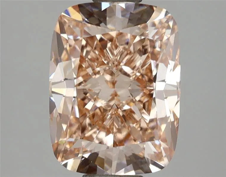 2.51ct Cushion modified Lab Grown Diamond (Colour Fancy Brown Orange, Clarity VS1, IGI Certified)