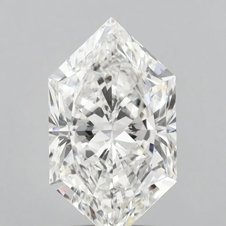 2.51ct Hexagonal Lab Grown Diamond (Colour F, Clarity VS1, IGI Certified)
