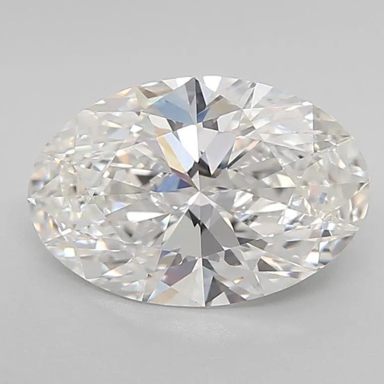 2.51ct Oval Lab Grown Diamond (Colour F, Clarity IF, Cut EX, IGI Certified)