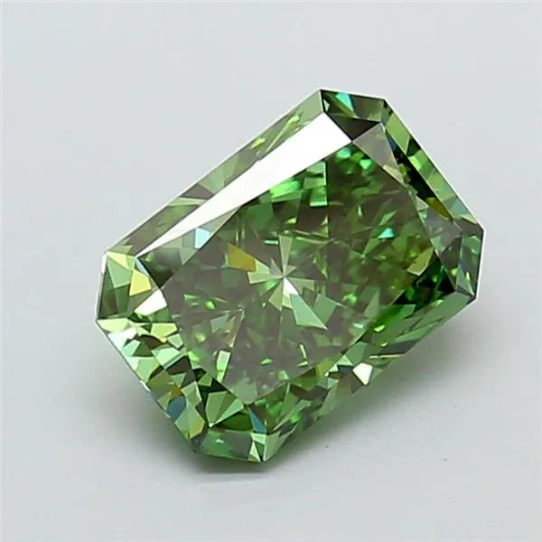 2.51ct Radiant Lab Grown Diamond (Colour Fancy Vivid Green, Clarity VS1, IGI Certified)