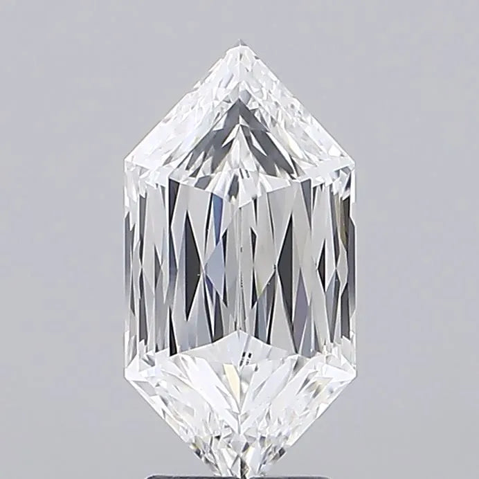 2.54ct Hexagonal Lab Grown Diamond (Colour E, Clarity VVS2, IGI Certified)