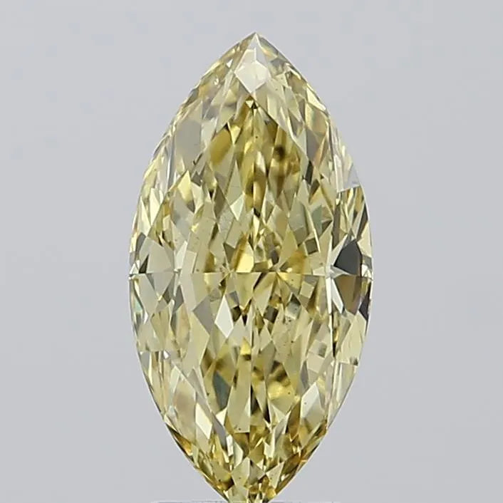 2.55ct Marquise Lab Grown Diamond (Colour Fancy Yellow, Clarity VS2, IGI Certified)