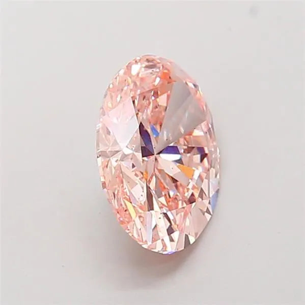 2.55ct Oval Lab Grown Diamond (Colour Fancy Vivid Pink, Clarity SI1, IGI Certified)