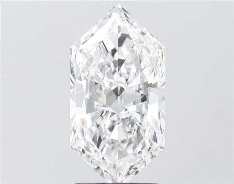 2.56ct Hexagonal Lab Grown Diamond (Colour E, Clarity VS1, IGI Certified)