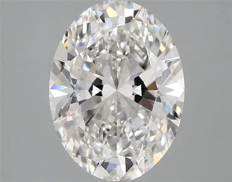 2.57ct Oval Lab Grown Diamond (Colour F, Clarity VS2, IGI Certified)