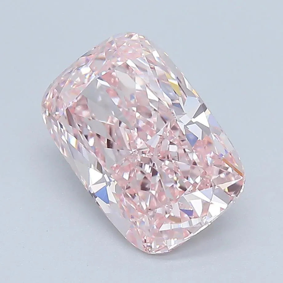 2.58ct Cushion brilliant Lab Grown Diamond (Colour Fancy Pink, Clarity VS1, IGI Certified)