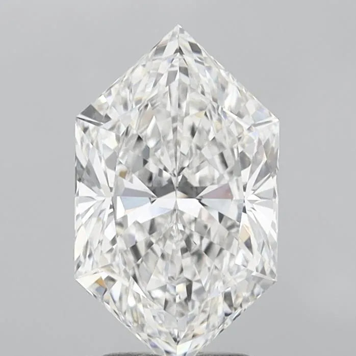 2.60ct Hexagonal Lab Grown Diamond (Colour E, Clarity VS1, IGI Certified)