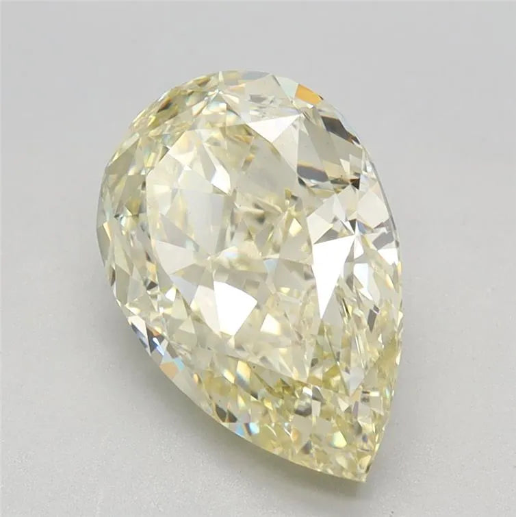 2.66ct Pear Lab Grown Diamond (Colour Fancy Light Yellow, Clarity VS1, IGI Certified)