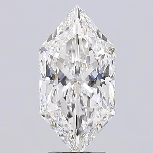 2.84ct Hexagonal Lab Grown Diamond (Colour E, Clarity VVS2, IGI Certified)
