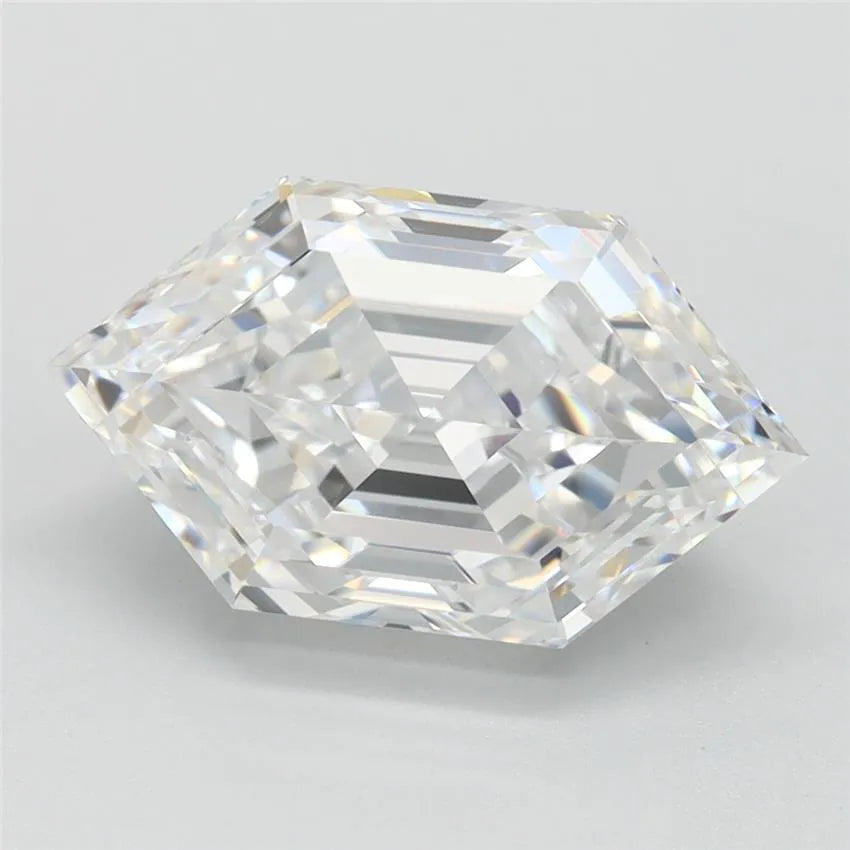 2.86ct Hexagonal Lab Grown Diamond (Colour D, Clarity VVS1, IGI Certified)