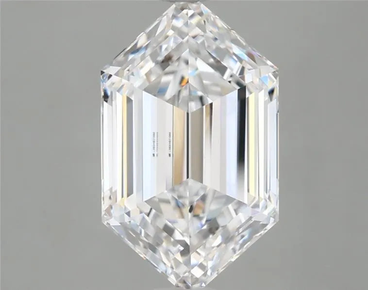 2.89ct Hexagonal Lab Grown Diamond (Colour D, Clarity VVS1, IGI Certified)