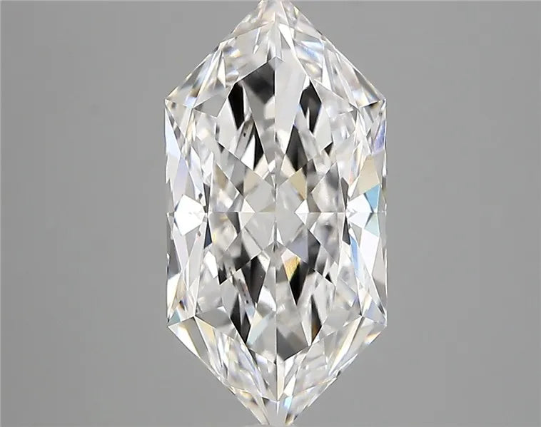 2.98ct Hexagonal Lab Grown Diamond (Colour E, Clarity VVS2, IGI Certified)