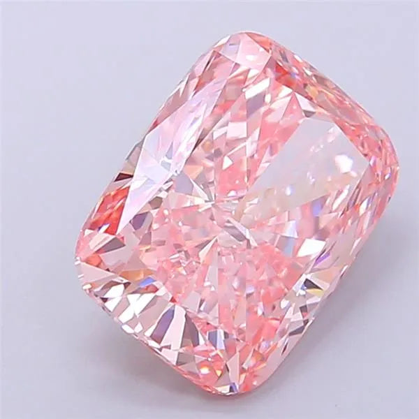 5.12ct Cushion brilliant Lab Grown Diamond (Colour Fancy Vivid Pink, Clarity VVS2, IGI Certified)