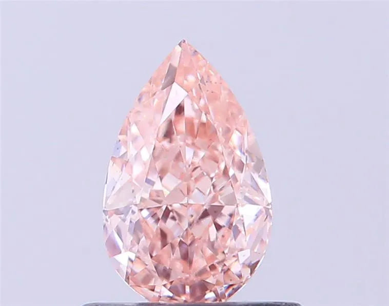 0.55ct Pear Lab Grown Diamond (Colour Fancy Intense Pink, Clarity VS1, IGI Certified)
