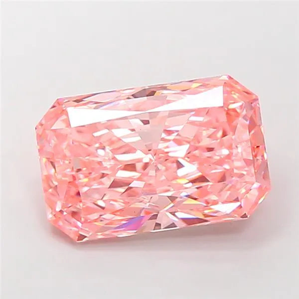 6.02ct Radiant Lab Grown Diamond (Colour Fancy Vivid Pink, Clarity VS1, IGI Certified)