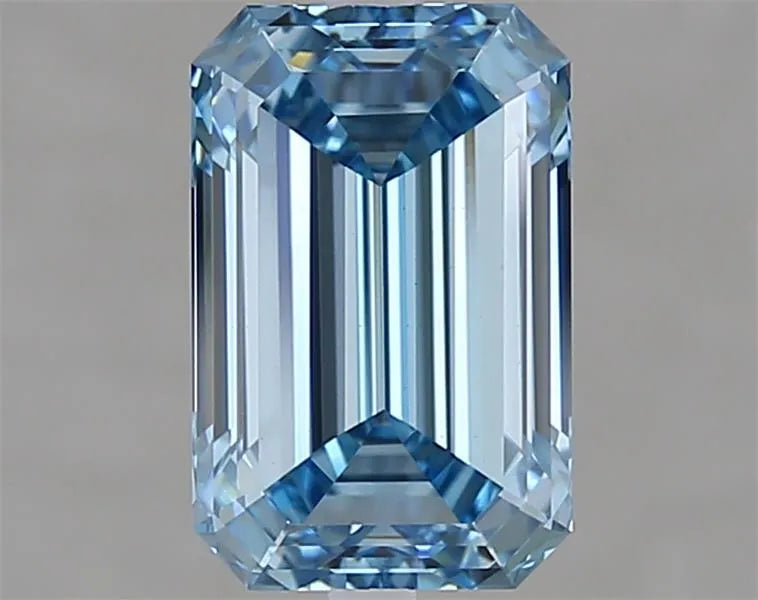 2.00ct Emerald Lab Grown Diamond (Colour Fancy Intense Blue, Clarity VVS2, IGI Certified)