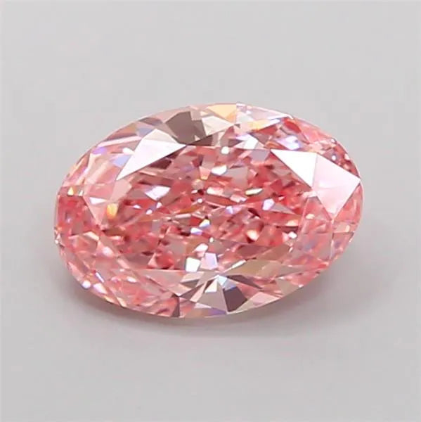 1.55ct Oval Lab Grown Diamond (Colour Fancy Vivid Pink, Clarity VS1, IGI Certified)