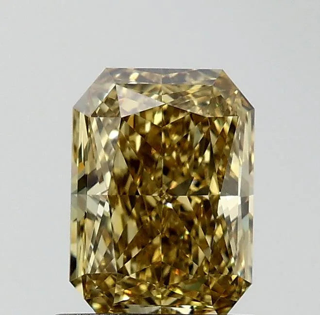 1.08ct Radiant Natural Diamond (Colour Fancy Deep Brownish Yellow, Clarity IF, GIA Certified)