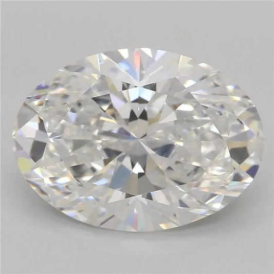 3.08ct Oval Lab Grown Diamond (Colour E, Clarity VVS1, Cut EX, IGI Certified)