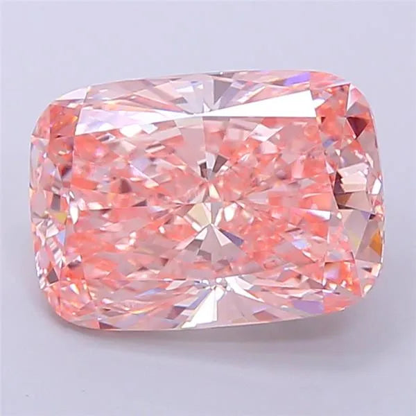 5.44ct Cushion brilliant Lab Grown Diamond (Colour Fancy Vivid Pink, Clarity VVS2, IGI Certified)