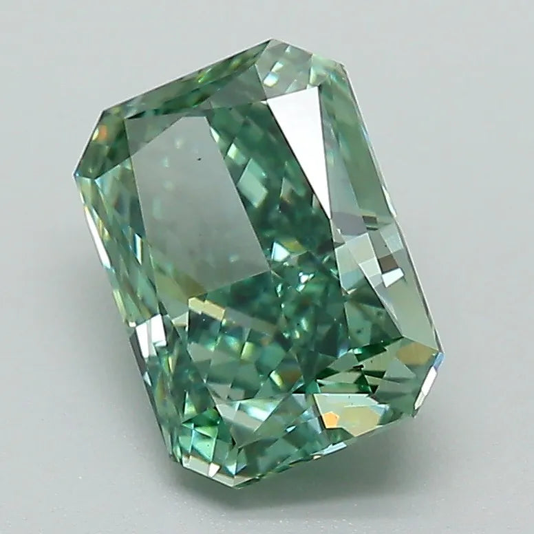 2.08ct Radiant Lab Grown Diamond (Colour Fancy Vivid Green, Clarity VS2, IGI Certified)