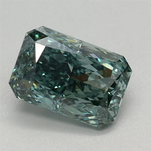 1.10ct Radiant Lab Grown Diamond (Colour Fancy Vivid Green, Clarity VVS2, IGI Certified)