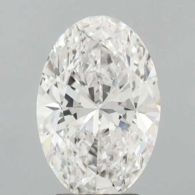 2.58ct Oval Lab Grown Diamond (Colour F, Clarity VVS2, IGI Certified)