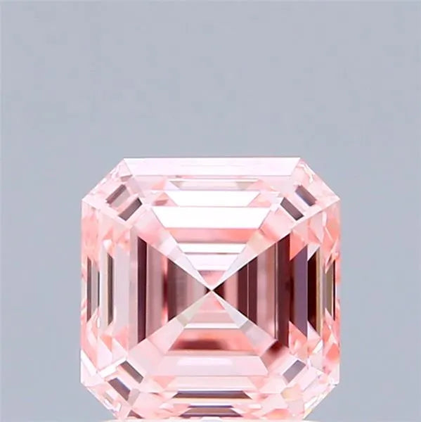 1.52ct Asscher Lab Grown Diamond (Colour Fancy Intense Pink, Clarity VVS2, IGI Certified)