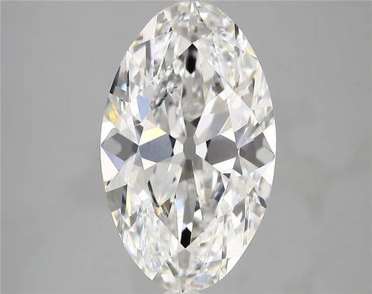5.00ct Oval Lab Grown Diamond (Colour E, Clarity VS1, IGI Certified)