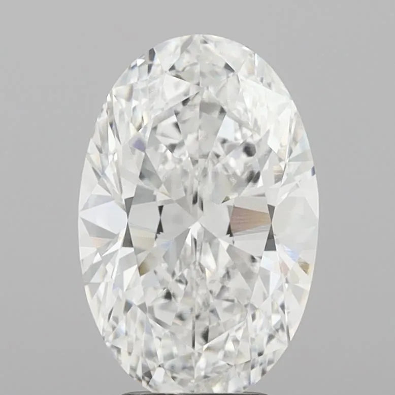 4.04ct Oval Lab Grown Diamond (Colour E, Clarity VVS2, IGI Certified)