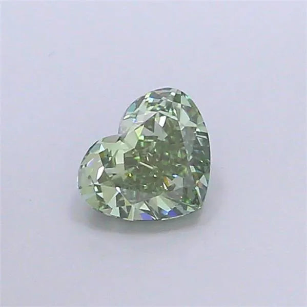 1.06ct Heart Lab Grown Diamond (Colour Fancy Vivid Green, Clarity VS1, IGI Certified)
