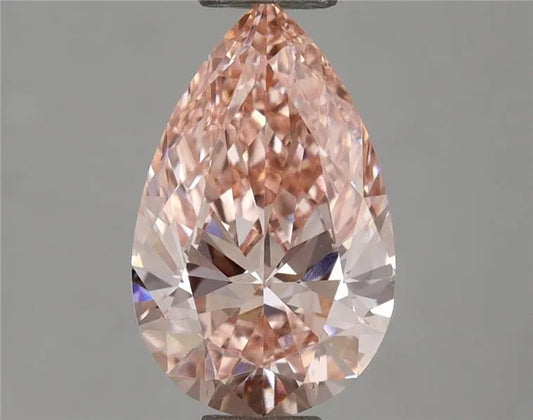 1.15ct Pear Lab Grown Diamond (Colour Fancy Intense Pink, Clarity VS1, IGI Certified)