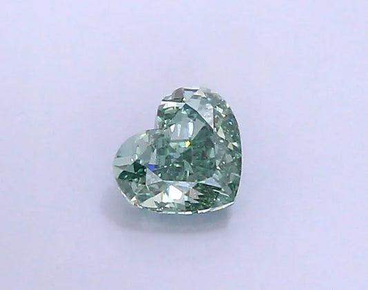 1.17ct Heart Lab Grown Diamond (Colour Fancy Intense Green, Clarity VVS2, IGI Certified)
